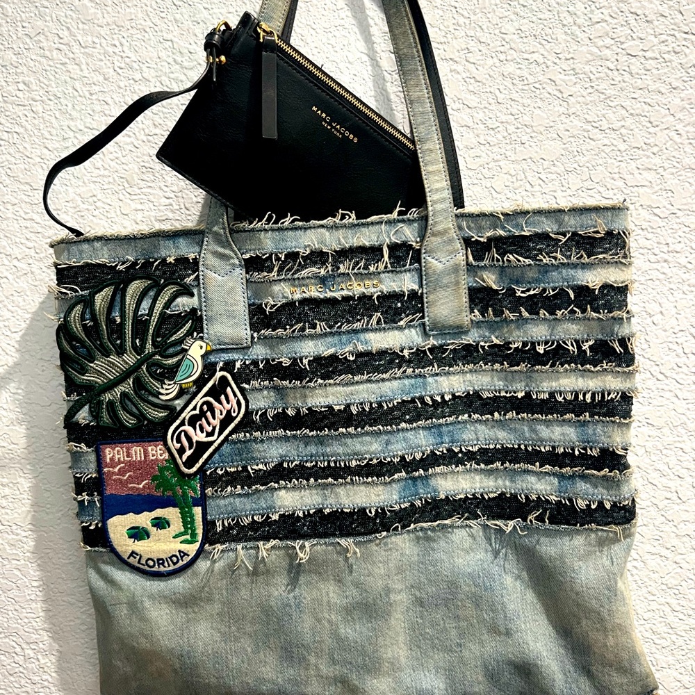 Limited Edition Marc Jacobs denim tote bag on sale! - Picture 1 of 12